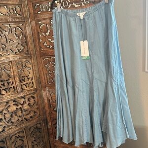 Chelsea & Theodore Light Blue Maxi Skirt
